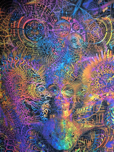 Trippy Tapestry Psychedelic Spiritual Luminokaya Psyart Nature Etsy