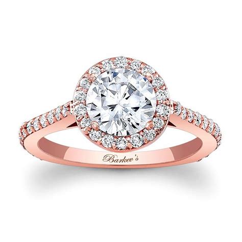Check spelling or type a new query. Barkev's Rose Gold Halo Engagement Ring 7933LP