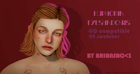 The Sims 4 Euphoria Eyeshadows By Briansac Cc The Sims