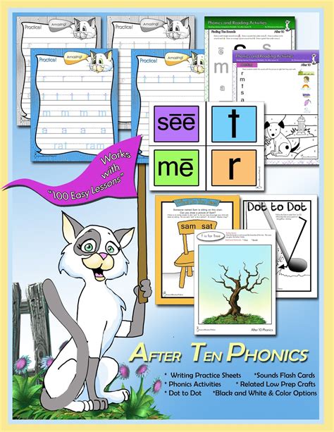 Glimmercat Education More Printables For Teach Your Child To Read In