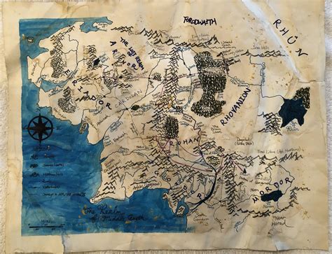 Map Of Middle Earth Third Age I Made Rlotr