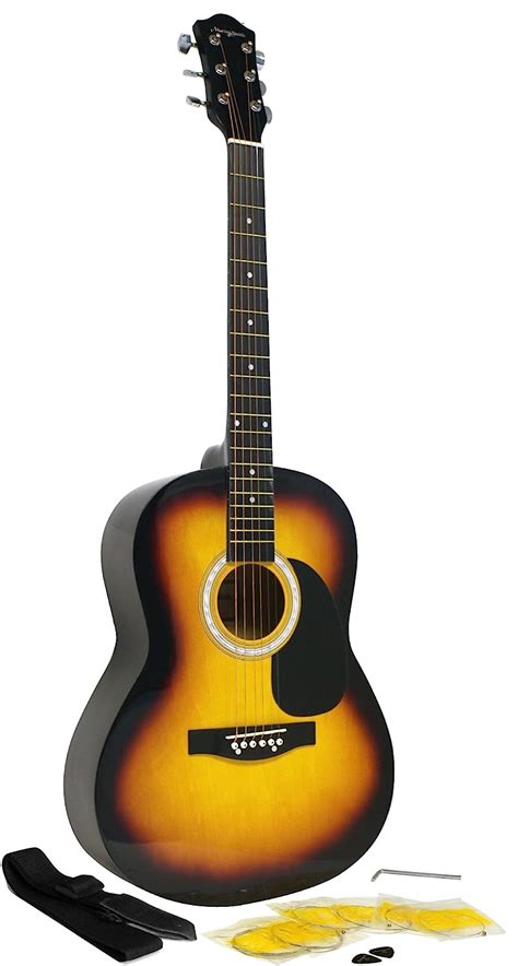Martin Smith Acoustic Guitar With Guitar Strings Guitar Plectrums