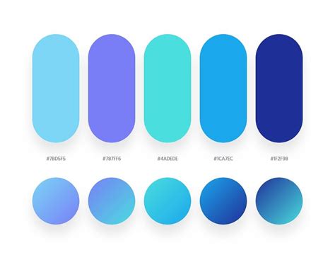 32 Beautiful Color Palettes With Their Corresponding Gradient Palettes
