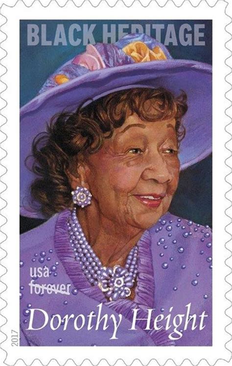 influential feminist civil rights icon dorothy height featured on her own postage stamp