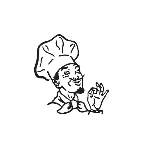 Italian Chef Drawing By Csa Images Fine Art America