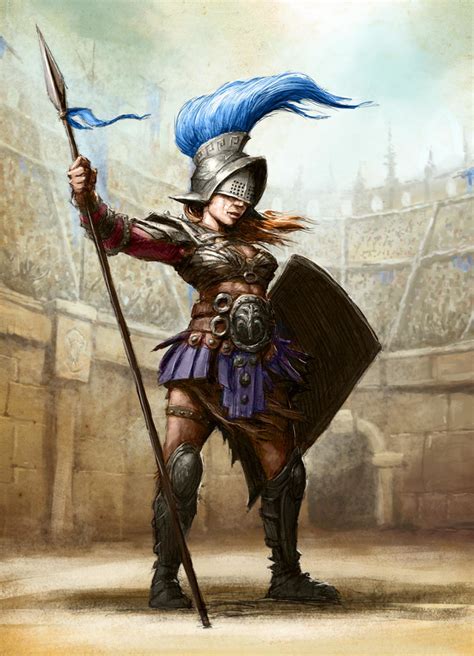 artstation gladiators tomek larek fantasy character design fantasy warrior character art