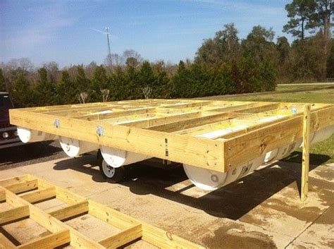 You start of by cutting the barrel in two, making. My Floating Dock Build | Property Projects & Construction ...