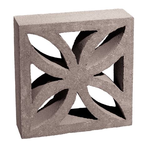 Shop Basalite Decorative Concrete Block Common 4 In X 12 In X 12 In