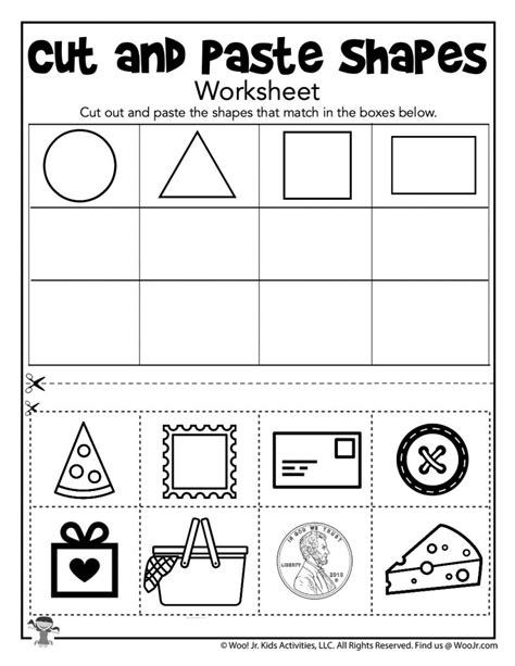 Kindergarten Cutting And Pasting Worksheets