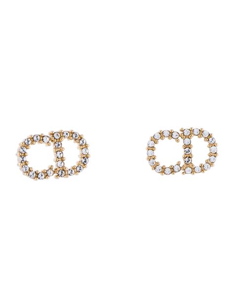 Christian Dior Crystal Cd Earrings Earrings Chr81175 The Realreal