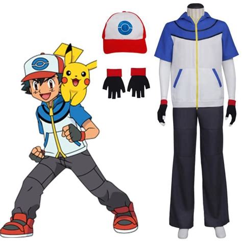 Déguisement Pokémon Go Ash Ketchum Satoshi Costume Cosplay Achat