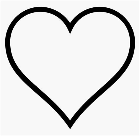 Love Heart Outline Svg Hd Png Download Kindpng