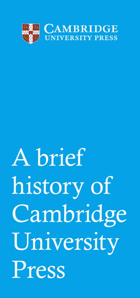 A Brief History Of Cambridge University Press