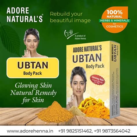 Adore Natural Ubtan Body Pack Skin Natural Remedies Ubtan Natural Glow
