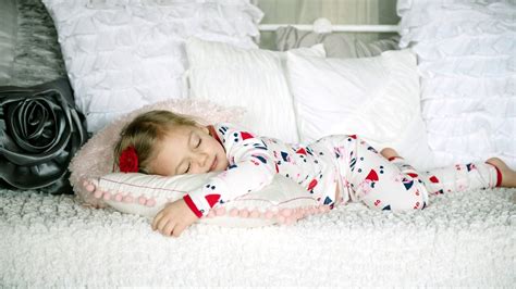 Girl Wearing Pajamas Sleeping On White Bed Hd Wallpaper Wallpaper Flare