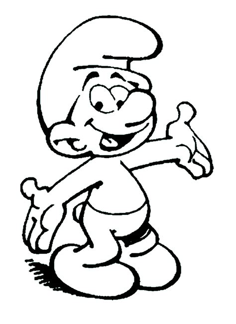 Happy Smurfs Coloring Page The Smurfs Kids Coloring Pages