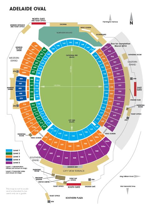 Adelaide Oval Seat Map