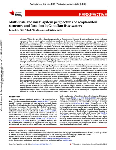 Pdf Multi Scale And Multi System Perspectives Of Zooplankton
