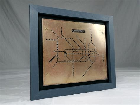 Locomotive Brass Plate Harry Becks 1931 London Underground Map