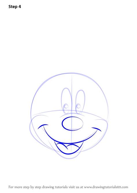 Learn How To Draw Mickey Mouse Face From Mickey Mouse Clubhouse Mickey