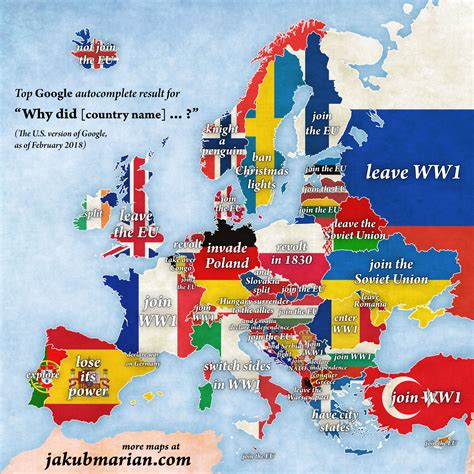 This Google Autocomplete Map Reveals A New Take On Europe BT