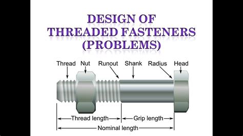 Design Of Threaded Fasteners I Youtube