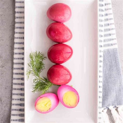 Amish Pickled Red Beet Eggs Mighty Mrs Super Easy Recipes