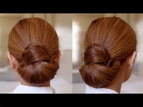 Those who say that getting hair bun for short hair is impossible are going to change their minds today! Hair Tutorial: Easy Elegance Hair Bun - YouTube