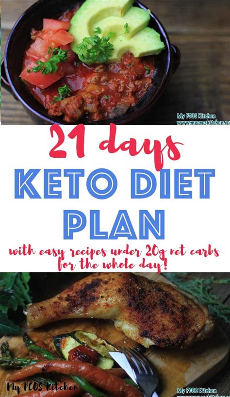 21 Day Dairy Free Keto Meal Plan For Pcos And Keto Diet Beginners