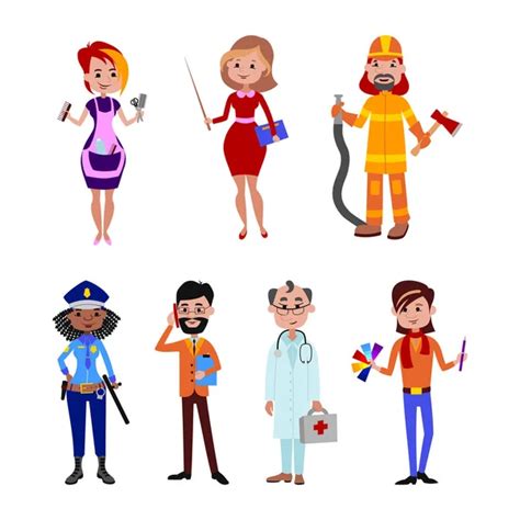 People Professions Vector Set — Stock Vector © Adekvat 124485470