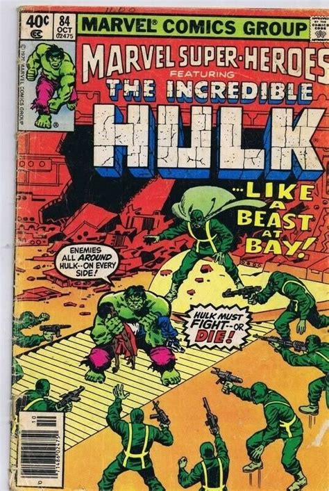 Marvel Super Heroes 84 Original Vintage 1979 Incredible Hulk Comic