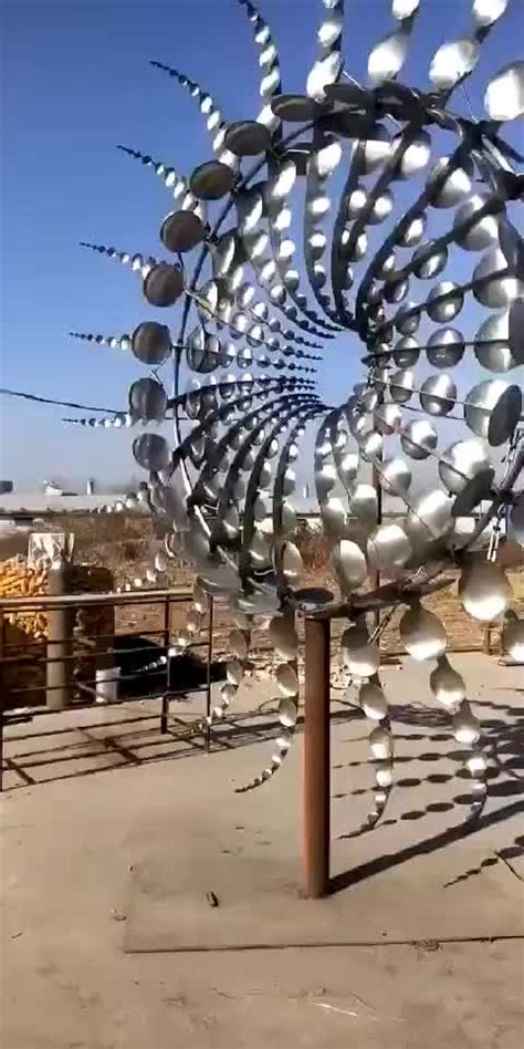 Outdoor Metal Stainless Steel Art Wind Kinetic Sculpture