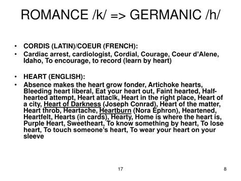 Ppt Romance And Germanic Words In English Powerpoint Presentation