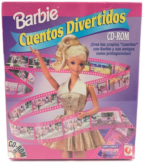 1990s Barbie Pc Cd Rom Game Mattel Toys Rare Spanish Etsy