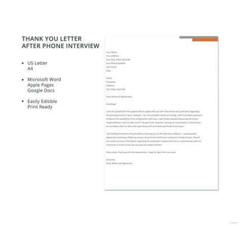 Hello, this is in regards to the job interview yesterday. Thank You Letter After Interview - 12+ Free Sample ...