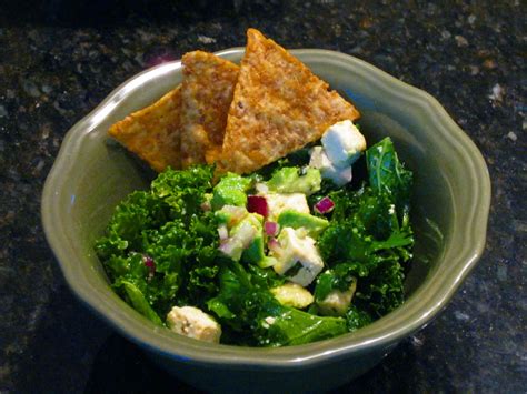 A Midlife Vegan Kale Tortilla Salad With Baked Cilantro Tofu