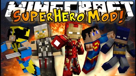 Minecraft Superhero Mod Ultimate Superheroes Vs Supervillains Battle