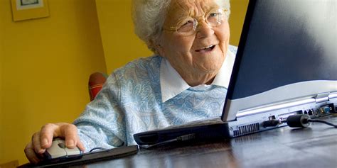 Old Lady Looking At Computer Meme