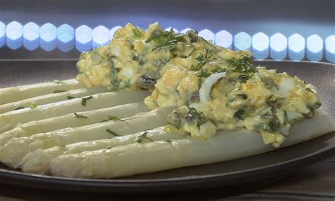 Recette Asperges blanc sauce gribiche Petits Plats en équilibre