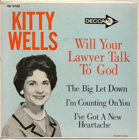 Kitty Wells Will Your Lawyer Talk To God Discogs
