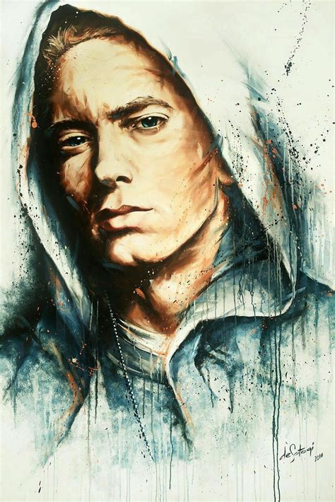Home Décor Posters And Prints Eminem Portrait Music Art Print Great