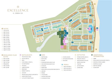 Excellence El Carmen Resort Map Maping Resources Riset
