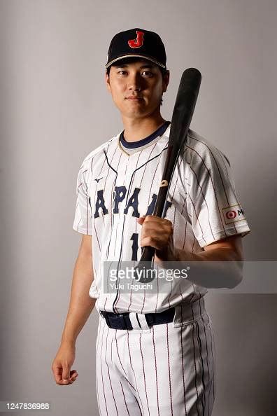 Shohei Ohtani Of Team Japan Poses For A Photo During The Team Japan