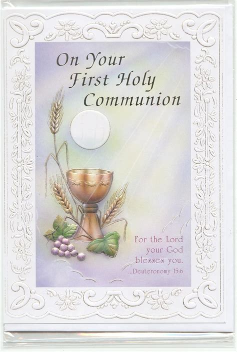 Free Printable First Communion Cards Wishing You The Joy Of Receiving