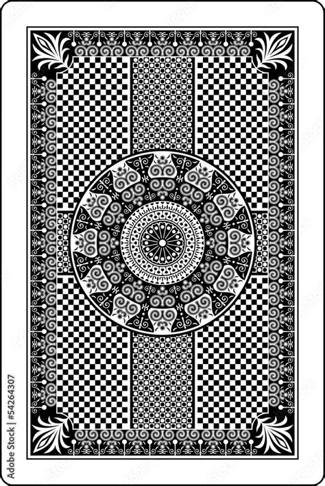 Playing Card Back Side Stock Vector Adobe Stock
