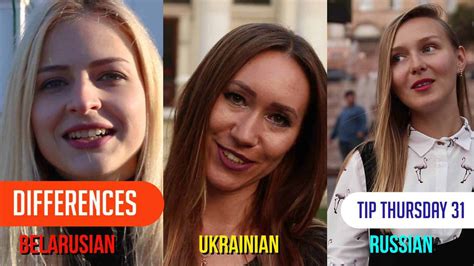Different Russian Belarusian And Ukrainian