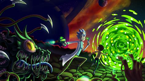 1920x1080 Rick And Morty 5k Fan Art Laptop Full HD 1080P HD 4k