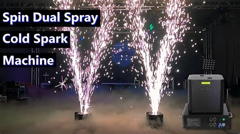 Moka Sfx Spin Dual Spray Cold Spark Machinecold Fireworks Stage Effect