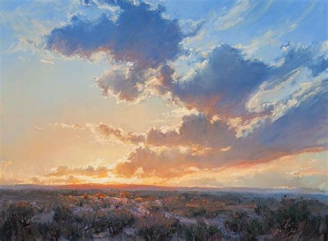 High Desert Sunset Print On Canvas Landscape Paintings