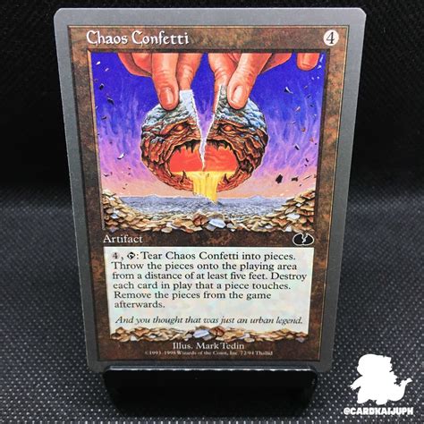 Magic The Gathering Chaos Confetti Unglued Mtg Trading Card Game